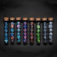 Transparent Polyhedral D D COC Dice Set 7Pcs/Set DnD RPG Fantasy Potion Flask Dungeons and Dragons Dice Set for Table Games