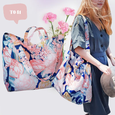 🌷 𝑵𝒆𝒘 𝑨𝒓𝒓𝒊𝒗𝒂𝒍𝒔 🌦️ (พร้อมส่ง)Tulip Bag กระเป๋าใบใหญ่ &amp; สายยาว ลาย The Vintage