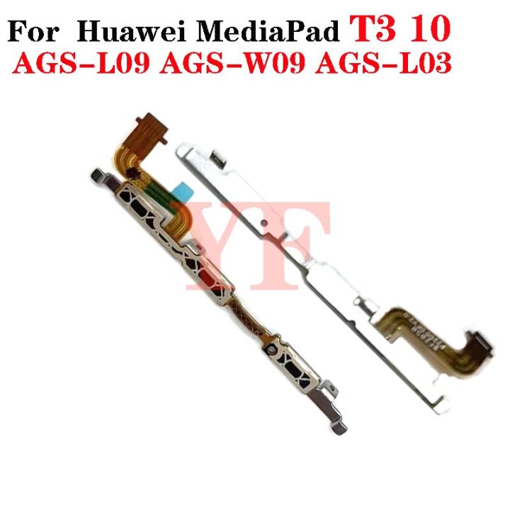 ‘；【。- Power ON OFF Volume Button Side Key Switch Flex Cable For  Mediapad T3 10 AGS-L09 AGS-W09 AGS-L03