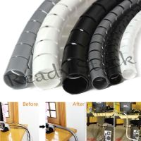 【Ready Stock】 □ B40 2M Wire Storage Tube / Computer Cable Cords Sleeve Organizer Pipe / Spiral Wrap Winding Cable Wire Protector Cover / Flexible Spiral Management Device