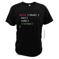 Computer Science Python Programmer Eats Code Sleep T Shirt Cotton Tee Tops High Quality Cloth T-Shirt For Men 【Size S-4XL-5XL-6XL】