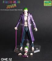 Toystoreshop เครซี่ทอย1:12ทีมฆ่าตัวตาย Harley Quinn &amp; Joker ข้อต่อตุ๊กตาขยับแขนขาได้ของเล่นสะสม6นิ้ว16ซม.