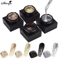 【YP】 Monja 5ml Gel  Reflective Painting Gold Varnish Soaf UV Manicure