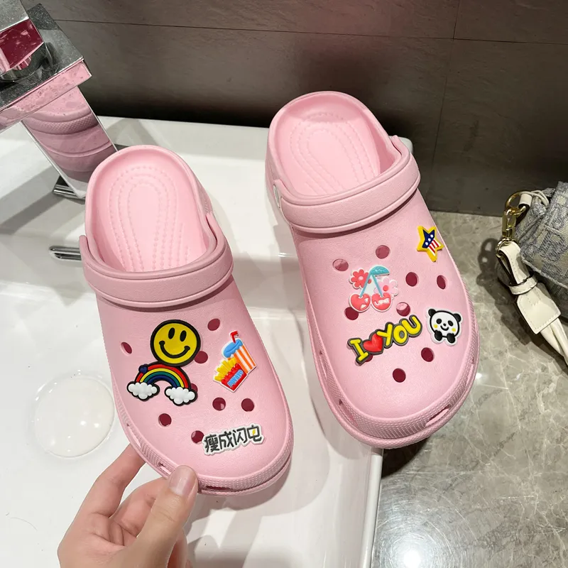 Crocs Classic Bae Clog highheeled Slippers Flipflops beach shoes