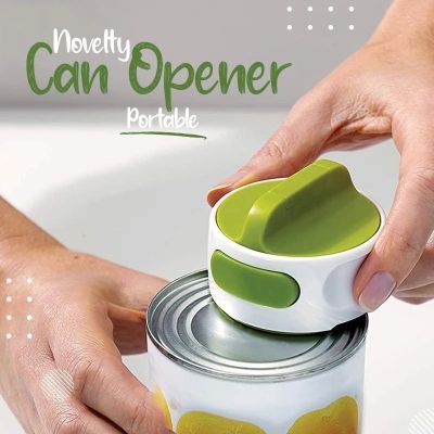 1PC Injury Proof Compact Design Durable Can Opener/Portable Manual Can Opener Beer Opener /Safety Rotating Side Cut Manual Can Openers/Universal The Easiest Bottle Can Opener 5211033☋