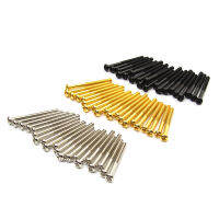 FLEOR 30ชิ้น/แพ็ค Chrome Guitar Humbucker Pickup Screws 3X36Mm For Guitar Accessories