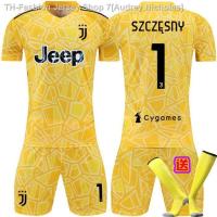 ♧♝▣ Audrey Nicholas Juventus เสื้อเชิ้ต สีเหลือง รักษาประตู 36 เปอร์ริน เลขที่. 1 Szesny เลขที่. 77 Gianluigi Buffon เสื้อฟุตบอล แขนสั้น