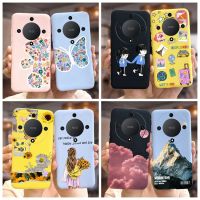 Honor เคส X9a RMO-NX1หรูหราเพ้นท์สีลูกกวาดสำหรับเคสซิลิโคนนิ่ม5 Lite เคสสำหรับ Honor Magic5 Lite เคส HonorX9a