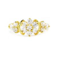 แหวนดอกไม้ แหวนประดับเพชร แหวนแฟชั่น แหวนชุบทอง แหวนสำหรับผู้หญิง บริการเก็บเงินปลายทาง