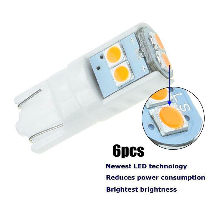 ไฟรถยนต์จอดรถอ่านด้านข้างพวงมาลัย12v-24v-2ชิ้น2x-ลิ่ม-t10-2ชิ้น