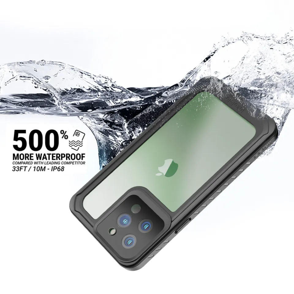 inkolelo Compatible with iPhone 13 Pro Max Waterproof Case, Built-in Screen  Full-Body Protector with Floating Strap IP68 Waterproof Case for iPhone 13