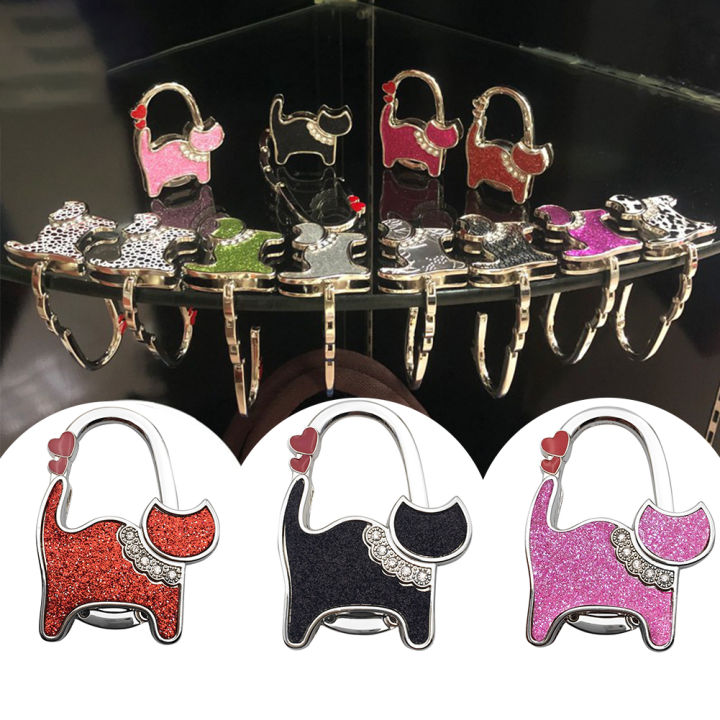 Purse Hook Portable Handbag Holder Table Edge Hanging Hooks Handbag Hanger