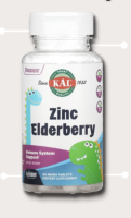 KAL , Dinosaurs Elderberry in ActivMelt mixed berry flavor. Contains 90 micro tablets.