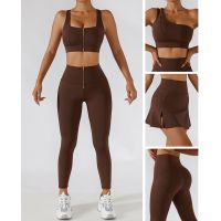 2 Piece Sports Suit Seamless Yoga Set Woman Two Piece Workout Womens Short Gym Workout Sport Shorts Leggings Female Push Up Bra Protective Gear