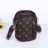 ☬■✥ New fashion female package one shoulder backpack zero mini inclined bag ladies leather texture phone