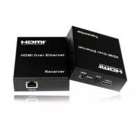 1080P HDMI Extender 120m ผ่านสายเคเบิล TCP / IP Cat5e / 6 Ethernet อินฟราเรด Transmitter / Receiver IR พร้อมกล่อง