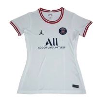 21 22 PSG Football Jersey Paris Fourth Kit White Ladies Shirt Women Shirt รองเท้า เสื้อบอล เสื้อกีฬา เสื้อบอลวินเทจ เสื้อบอล เกรด player