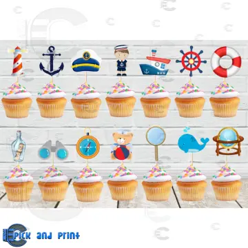 JOYMEMO Nautical Birthday Party Decorations Supplies for Kid