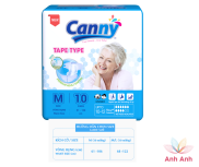 Tã, bỉm dán người lớn CANNY SIÊU THẤM size M 10 miếng