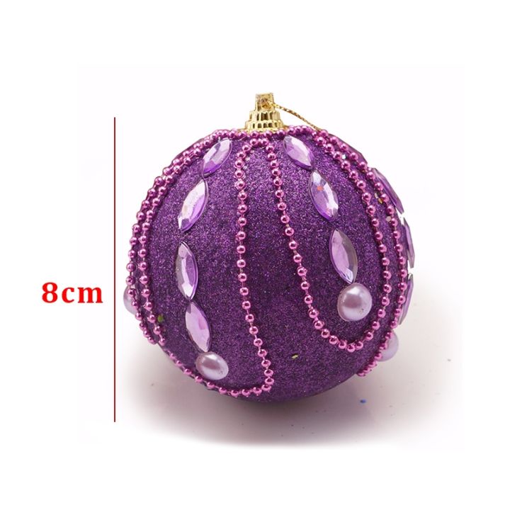 new-christmas-foam-ball-crystal-glitter-sequin-decoration-xmas-tree-hanging-pendant-new-year-wedding-party-festival-ornament