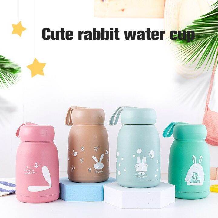 Rabbit Thermos Cup 330ml Double Insulated Glass Water Bottle