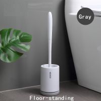 2021ECOCO Wall-Mount Toilet Brush TPR Soft Bristles Toilet Cleaner Tools Bathroom Cleaning Brush with Bucket WC Bathroom Accessories