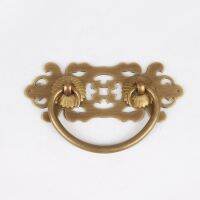 2pcs Brass Jewerly Box Handle Drawer Pull Door Knocker Hardware Vintage Chinese Furniture Cabinet Door Handle