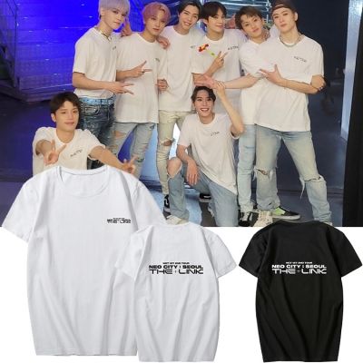 เสื้อยืดลําลอง แขนสั้น พิมพ์ลาย Kpop NCT127 NEO CITY THE LINK แฟชั่นฤดูร้อน สําหรับผู้ชาย และผู้หญิง