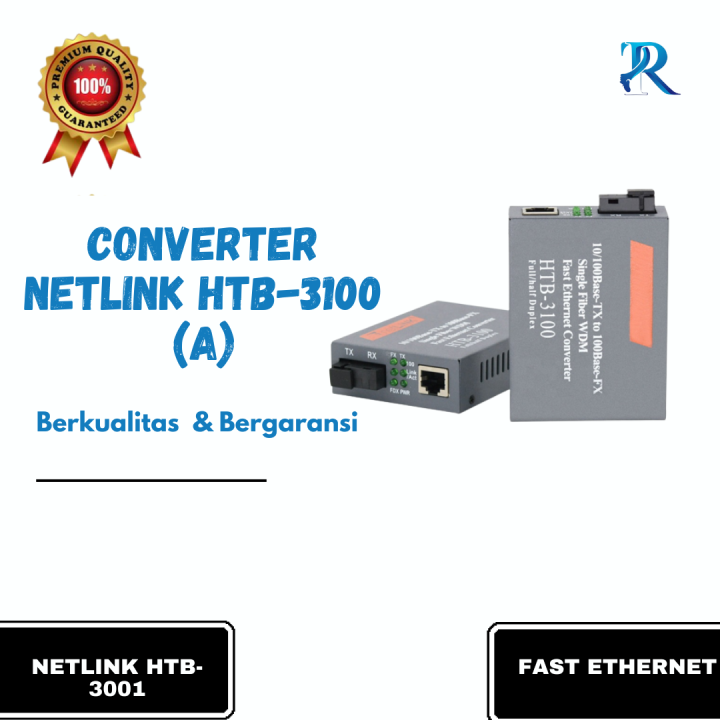 Converter Netlink HTB3100 (A) Fiber Optic Device Network Transceiver