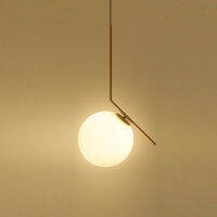 Nordic Glass Ball จี้ไฟ industriel แขวนโคมไฟหรูหราทองเงินทองเหลือง Art KITCHEN Ho Hoop Decor จี้ Lamp