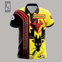 2023 new style1 ARRIVE design watford F.C 3D high-quality polyester quick drying 3D polo shirt,   style10xl (contact online for free customization of name)