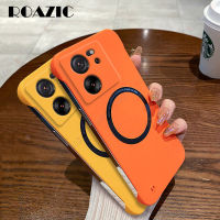 ROAZIC เคสสำหรับ Xiaomi โทรศัพท์ไร้กรอบ13T/13T Pro สีสันบางเฉียบเคสหลัง PC แบบแข็งผิวเคลือบเคสกันกระแทกกระเป๋าใส่กล้องที่เป็นมิตร