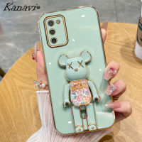 Kanavi เคสโทรศัพท์กันกระแทกทำจากซิลิโคนนิ่มนิ่ม,เคสโทรศัพท์ปิดขอบแฟชั่นเคลือบผิวสำหรับ Samsung กาแล็คซี่ A01 A02 A02S A71 A03 A81 M11