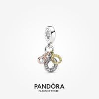 Official Store Pandora Triple Monogram &amp; Logo Dangle Charm