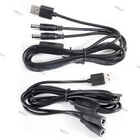 22awg 3A USB 2.0 male to 2 way DC male Female Male Splitter Cable plug 5.5x2.5mm Power supply Cord adapter Connector for Strip W6TH