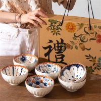 Ceramic Soup Bowl Luxury Gift Fruit Food Feeding Bowl Baby Adult Dish Ramen/rice/noodles/soup Bowl Creative Restaurant Tableware