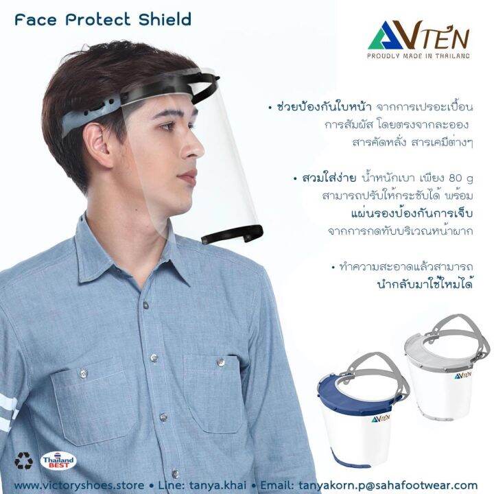 ขายส่ง-100-ชิ้น-face-shield-หน้ากากใส-สำหรับเด็กโต-วัยรุ่น-6-16-yr-for-tween-transparent-full-face-visor-รุ่น-light-ป้องกันฝุ่นละออง-สารคัดหลั่ง