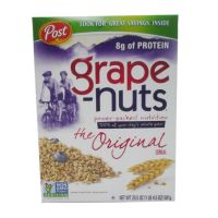 ?Import Items? Post Grape-Nuts Cereal 581g ซีเรียล ข้าวสาลี และ ข้าวบาร์เลย์ อบกรอบ 581gm