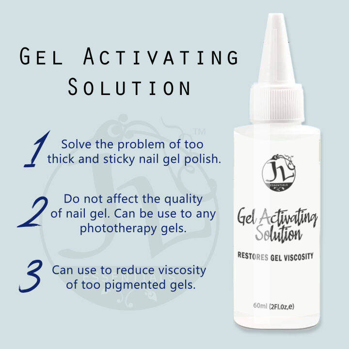 Gel Activating Solution Nail Gel Polish Thinner 60ml Lazada PH