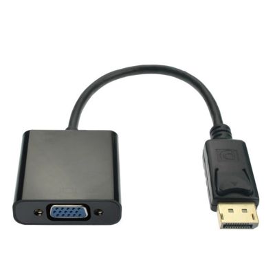 New 1080P Display Port DP to VGA Adapter Cable Male to Female Converter PC Computer Laptop HDTV Projector