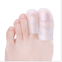 2 pcs = 1 คู่ Toe Protector Finger Separator เจลป้องกันแผลพุพอง Corns Hallux Valgus Corrector ได้รับบาดเจ็บคุดค้อน