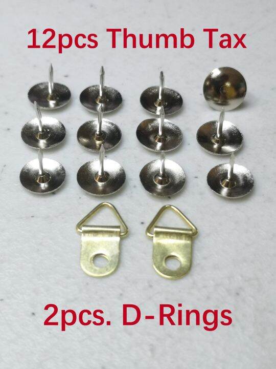 WCC DRing and Push Pin Thumb Tacks for wall art frame art work project