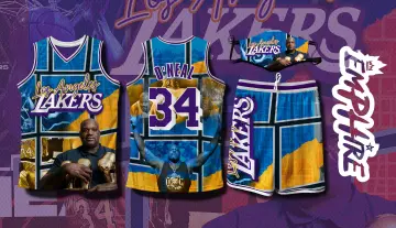 Mitchell & Ness Los Angeles Lakers Shaquille O'Neal #34 Galaxy Swingman Jersey Purple