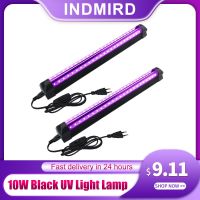 INDMIRD 10W Black Light Lamp UV Black Light Tube  395 nm LED Lamp Blacklight Bar for Halloween Club Party Disco Rechargeable Flashlights