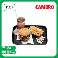 Cambro Fast Food Tray ถาดเสิร์ฟอาหาร ถาดอาหาร ถาดอเนกประสงค์ พื้นผิวป้องกันรอยขีดข่วน สามารถนำเข้าเครื่องล้างจานได้ สีดำ รุ่น 1418FF-110