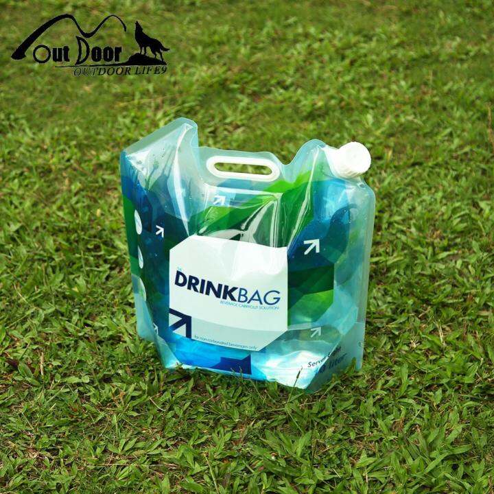 Portable 10L Folding Outdoor Camping Drinking Water Bag Container