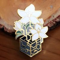 Nier Automata Game Lunar Tear Flower Brooch Pins Enamel Metal Badges Lapel Pin Brooches Jackets Fashion Jewelry Accessories