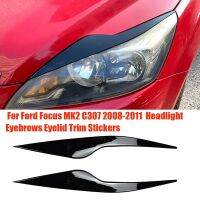 1Pair Headlight Eyebrows Trim Cover for Focus MK2 C307 2008-2011 Head Light Lamp Eyelid Decorative Stickers