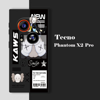 เคสสำหรับ Tecno Phantom X2 Pro เคสโทรศัพท์ทรงลูกบาศก์รูบิคแนวอินเทรนด์เคสป้องกันกล้องกล