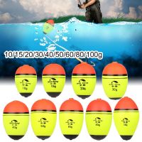 ❖﹉▨ EVA Sea Rock Long/oval Buoyancy Cat Fish Bobber Eva Foam Ball Boia Night Fishing Float Plastic 8/10/15/20/30/40/50/60/80/100g